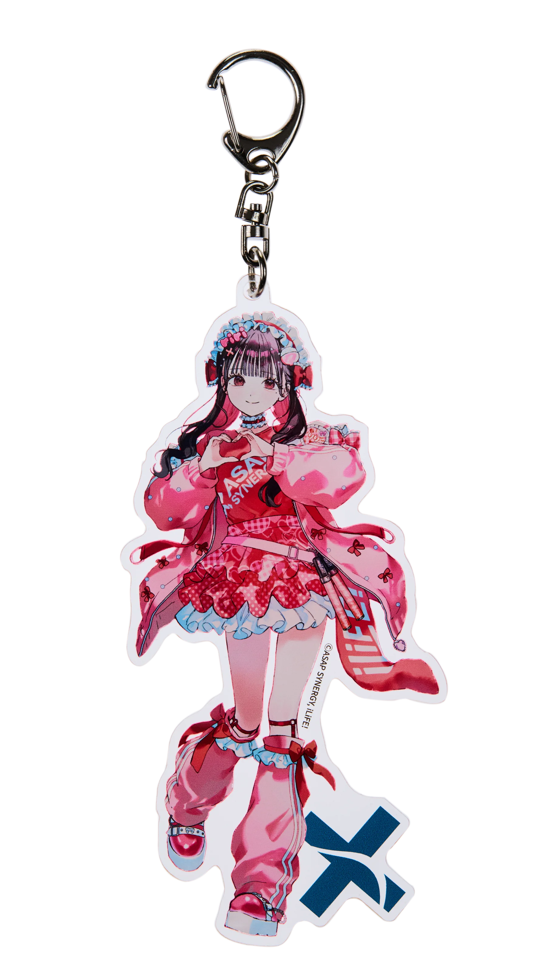 アクリルキーホルダー 心花りり