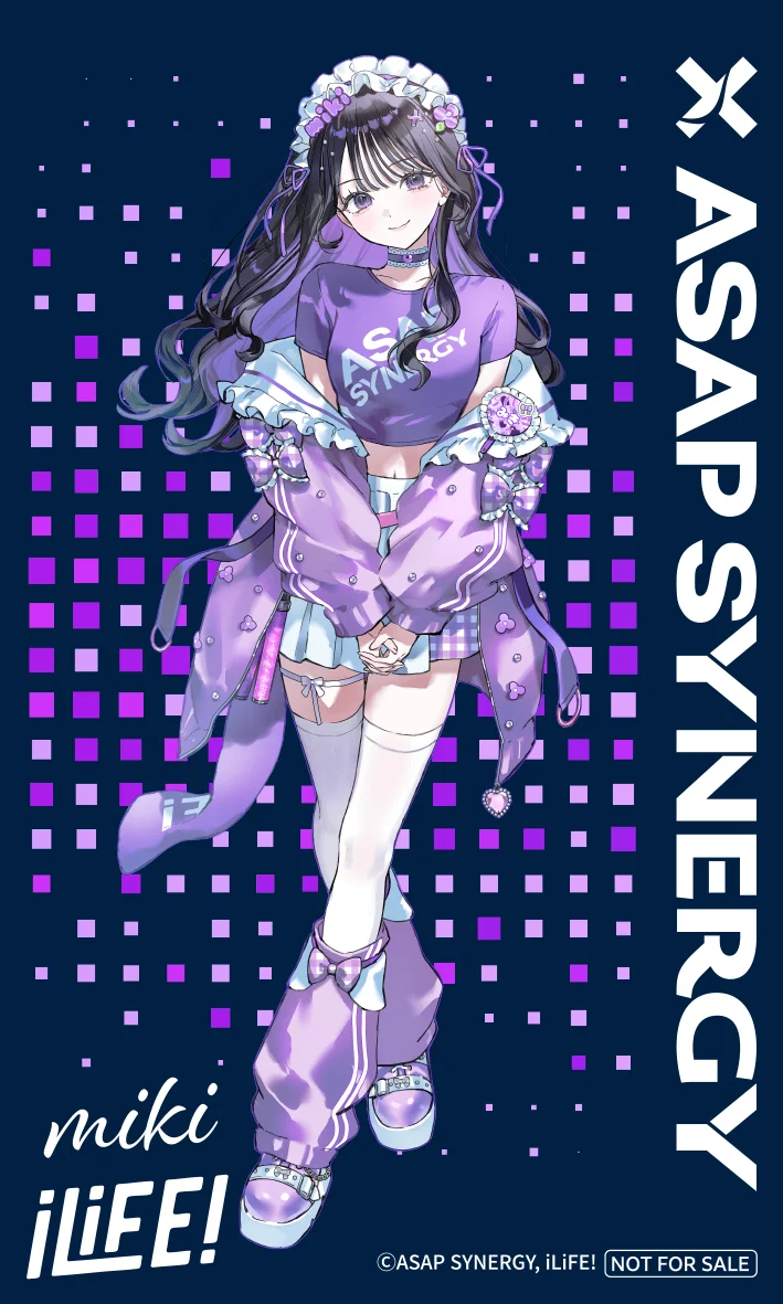 iLiFE! みにまむみきステッカー ASAP SYNERGY × iLiFE! コラボレーション