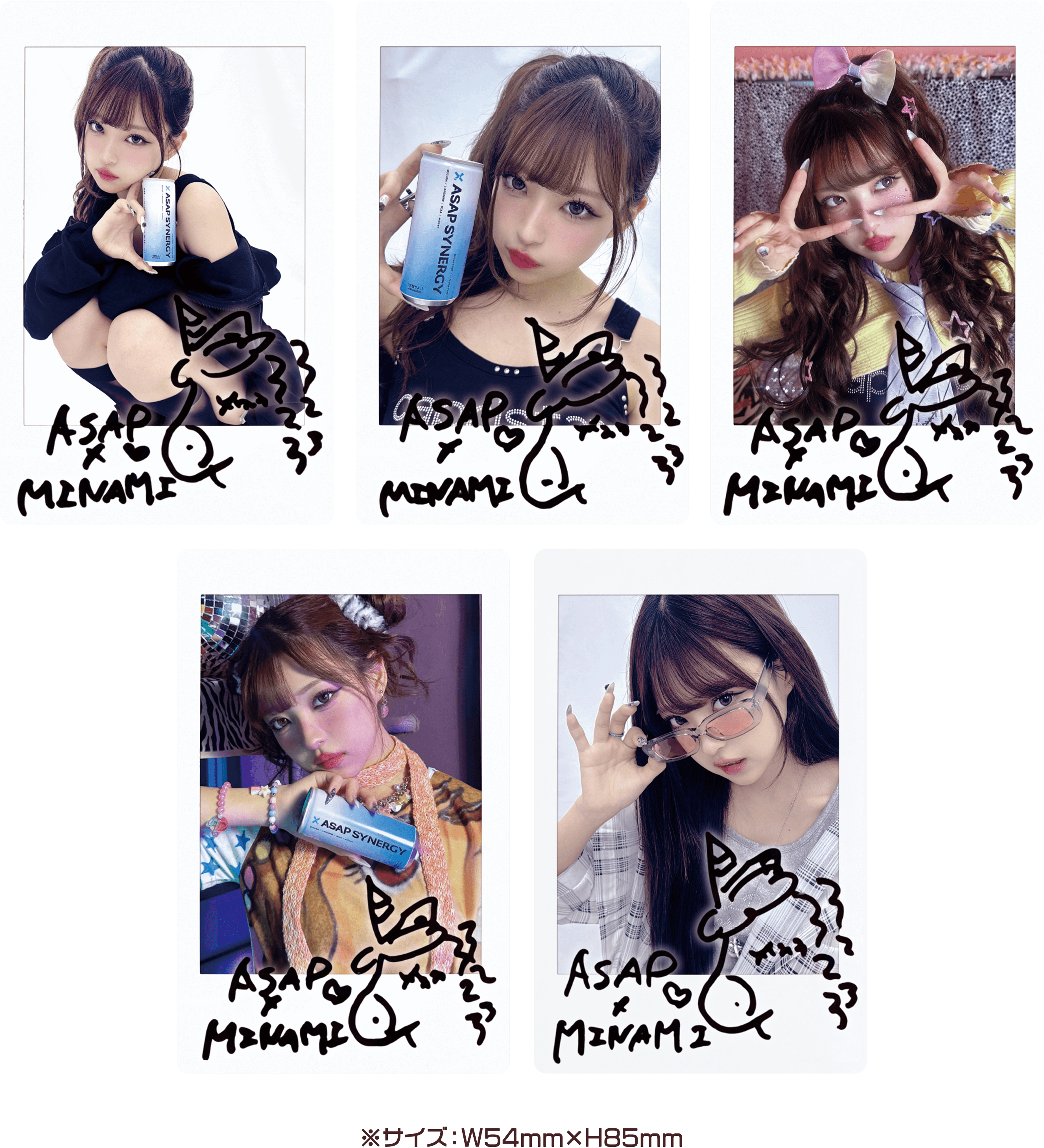 チェキ風ステッカー