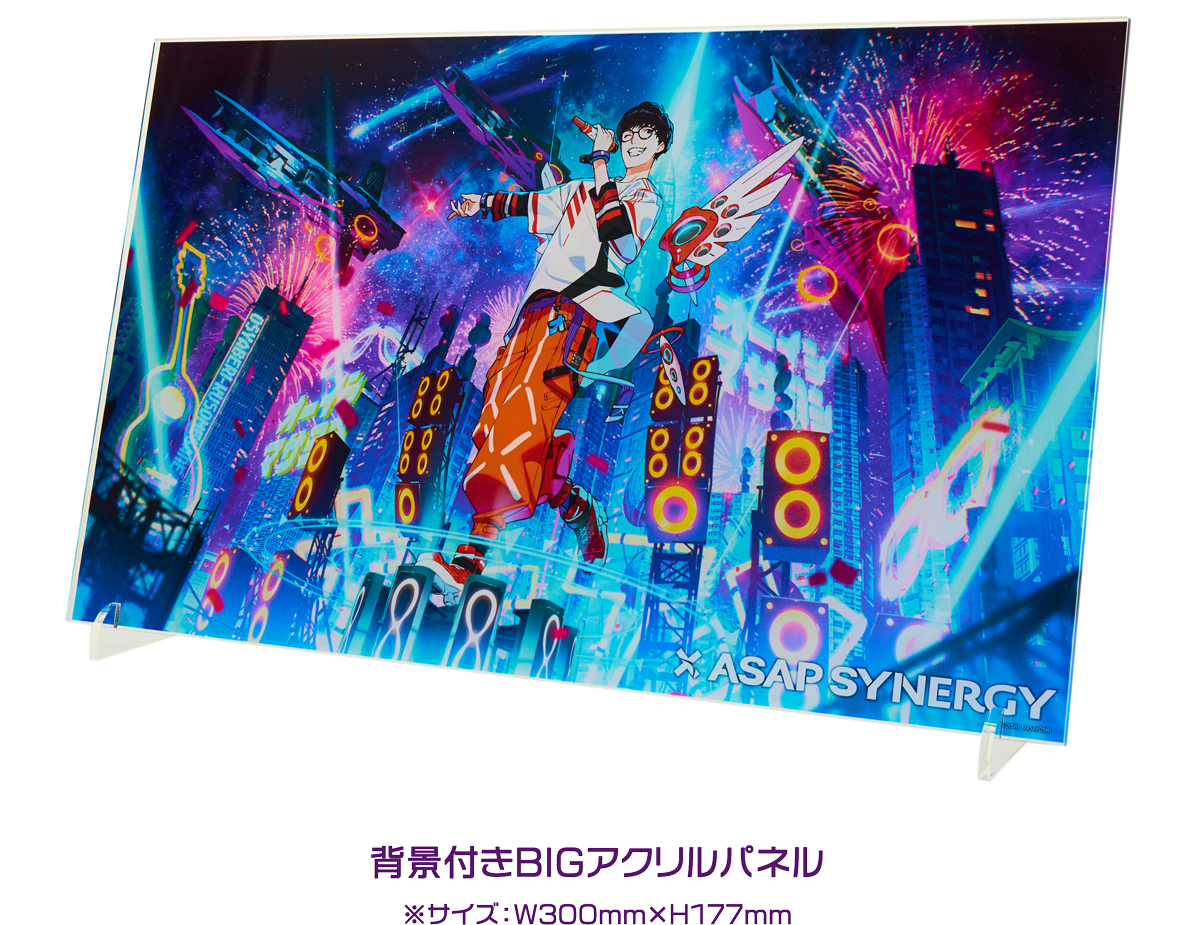 背景付きBIGアクリルパネル