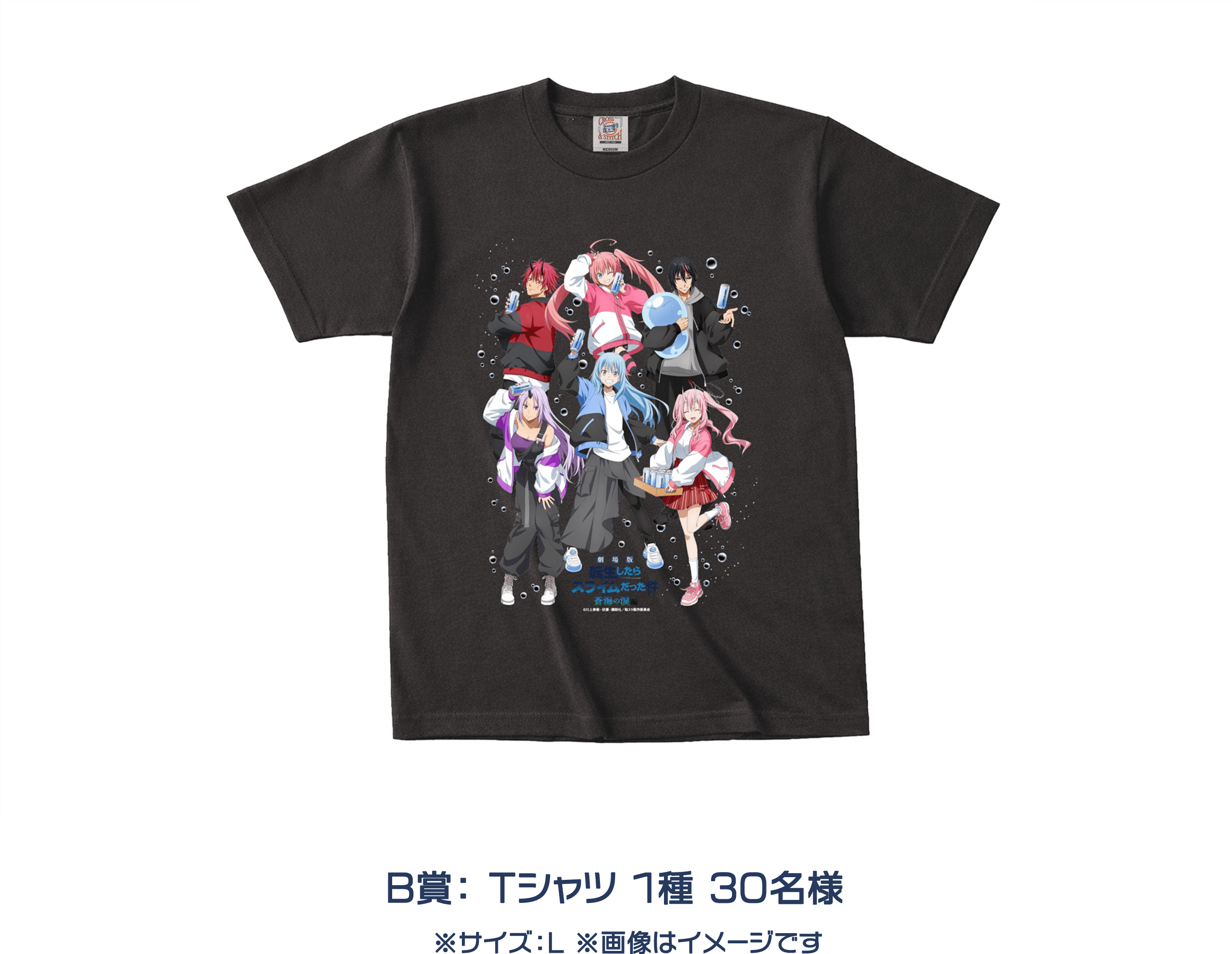 B賞： Tシャツ 1種 30名様